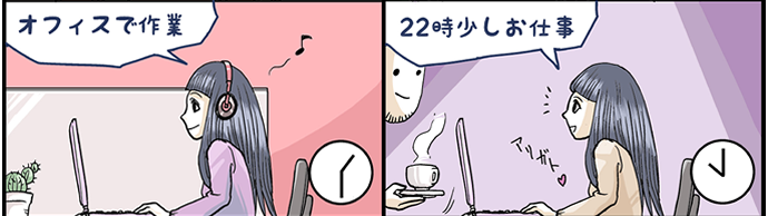 女性起業家（卒業生）の一日13時
